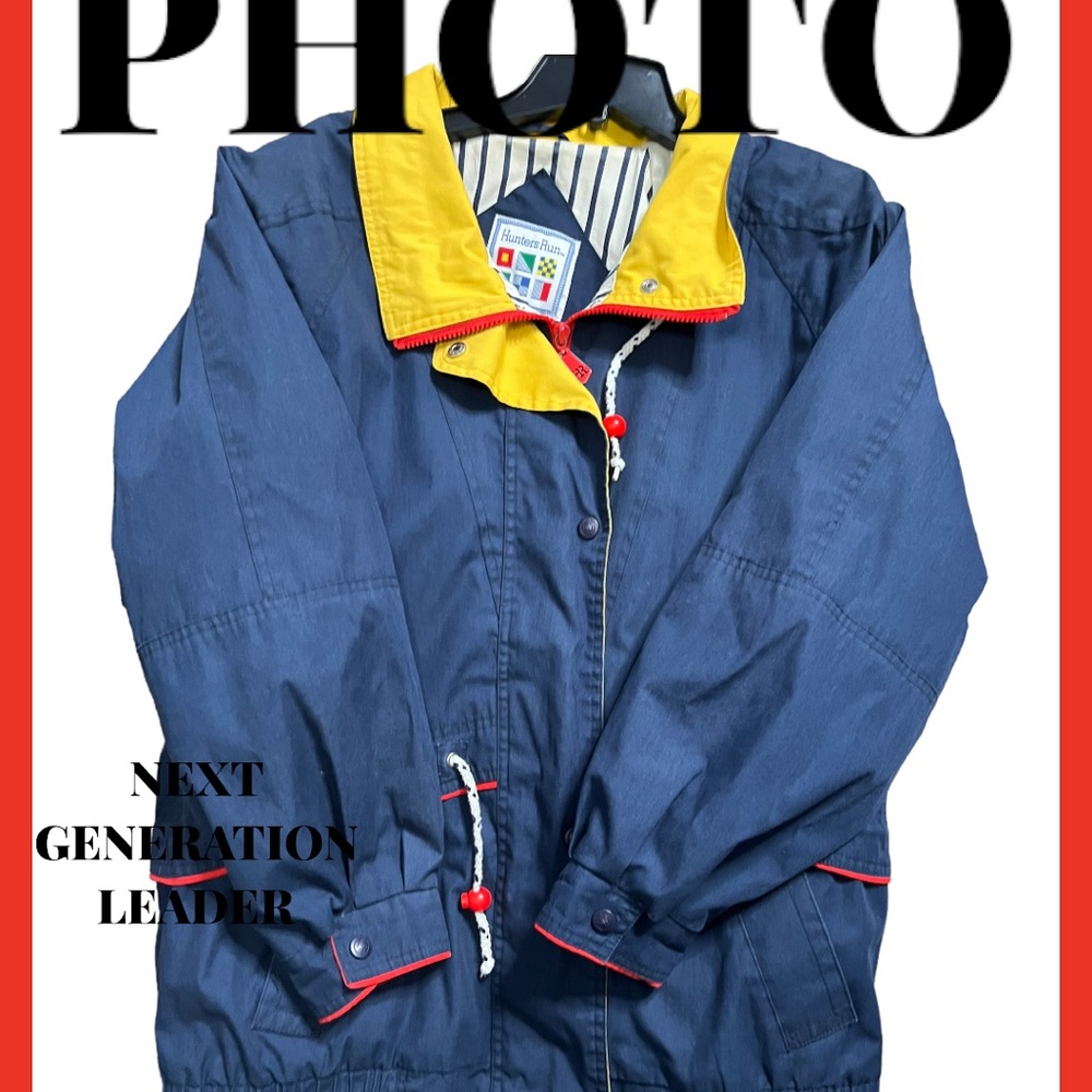 Vintage Hunters Run Jacket Size  L Lightweight Full Zip Sailing